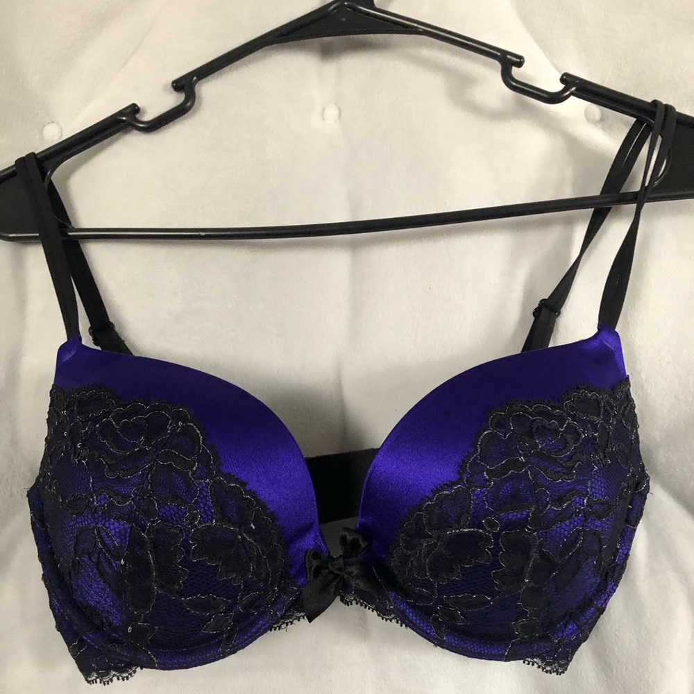 Purplish blue bra